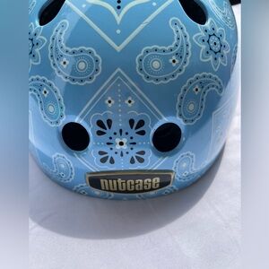 Kids Helmet - Light Blue Paisley